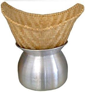 Set of Sticky Rice Steamer Pot and Basket Cook Kitchen Cookware Tool — 23% off