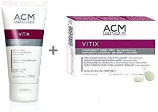 Acm laboratoire vitix gel + vitix tab, set vitiligo skin 50ml vitiliginous skin Anti-Aging Products