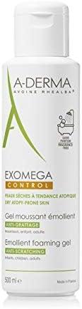 A-DERMA EMOLLIENT FOAMING GEL ANTI-SCRATCHING FOR CHILDREN AND ADULTS 500ML FRAGRANCE FREE