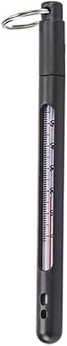 Stream Thermometer Encased for Fly Fishing – Durable Case with External Rotating Handle – Easy-Read Scale (-30 to 150°C / -22 to 302°F) – Portable with Ring for Creek and River Fishing
