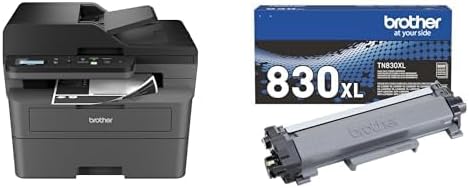 Brother DCPL2640DW Printer and TN830XL High Yield Toner