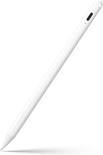 Stylus Pen for iPad 6th-11th Generation-2X Fast Charge Active Pencil Compatible with 2018-2026 Apple iPad Pro 11"/12.9"/M4, iPad Air 3/4/5/M2/M3/M4,iPad mini 5/6 Gen-White