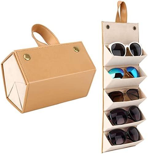 Multi-purpose Sunglasses Storage Box 5 Slots Portable Glasses for Case Foldable Various Glasses Packaging Sunglasses