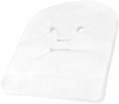 Tofficu 100pcs Facial Mask Sheets Pre-cut Gauze Face Gauze Covers Soft Skin Fiber Paper for Spa Beauty Salon DIY Facial Treatments