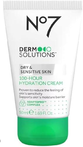 Boots No7 Derm Solutions 100-Hour Hydration Cream Suitable for Dry & Sensitive Skin 50ml