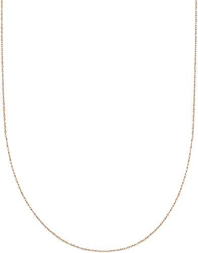 Jewelry Affairs 10k Rose Gold Rope Chain Necklace, 0.6mm