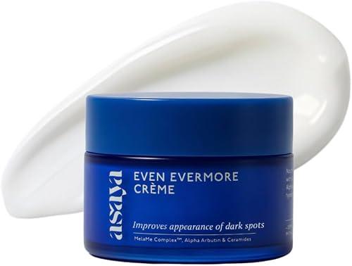 Asaya Ceramides Moisturizer with Alpha Arbutin | Helps Improve Dark Spots & Acne Marks | MelaMe™ Complex for Even Tone Skin | Barrier Repair & Deep Hydration | Lightweight | For Face & Neck |1.76 Oz