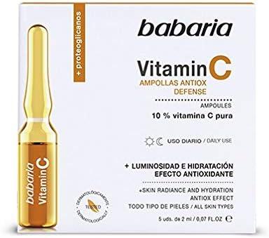 Babaria Vitamin C Ampoules. 5 Units of 2 ml