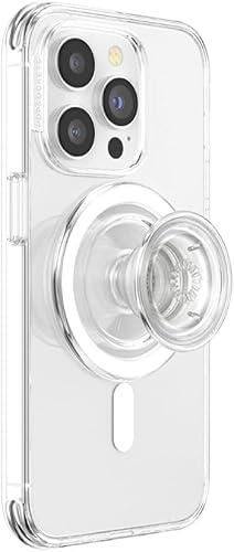 PopSockets Phone Grip for MagSafe, Magnetic Holder, Phone Stand - Clear