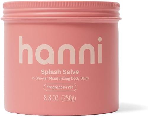HANNI Splash Salve Body Mask, In-Shower Moisturizer with Coconut, Jojoba, Shea Butter & Glycerin, Deep Conditioning for All Skin Types, FRAGRANCE-FREE, 250 mL / 8.8 oz