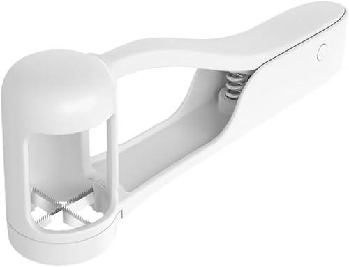 ABS Grape Cutter Stainless Steel Sharp Blades, Cherry Tomato Strawberry Grape Slicer, Vegetable & Fruit Kitchen Cutting Tool, Easy to Clean (White)