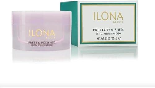 ILONA Pretty Polished Crystal Resurfacing Cream – 2022 New You Beauty Award Winner | Luxury Microdermabrasion Face Polish with Lactic Acid & Micro Crystals for Smooth, Radiant Skin, 1.7 oz.