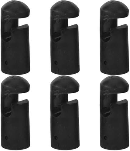 6PCS Universal Trampoline Bar Caps Heavy Duty G-Hook Trampoline Rod Cap for Net Poles Accessories Enhanced Safety Protection