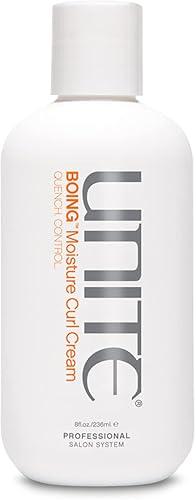 UNITE Hair – BOING Moisture Curl Cream – Ultra-Hydrating Styling Cream to Soften, Define & Control Curls – Light Hold & Humidity Protection – UV & Thermal Protection – 8 Fl Oz