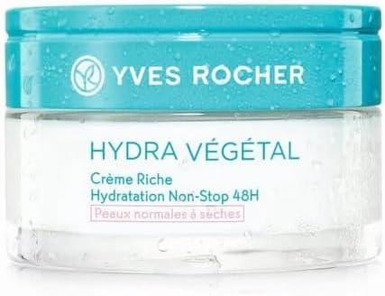 Yves Rocher Hydra Vegetal 48H Non-Stop Moisturizing Rich Cream Women Normal to Dry Skin - 50 ml./1.7 fl.oz.