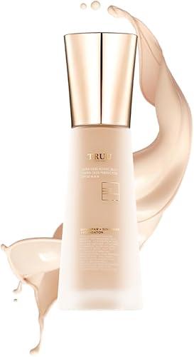 TRUU Ultra Luxe Royal Jelly Tinted Skin Perfector SPF50★★★ - Royal-Grade Luxurious Anti-Aging Foundation - Advanced Tone-Correcting Technology, Powerful Anti-Aging Sun Protection | 1.21Oz