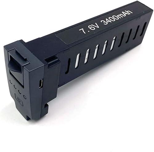 7.6V 3400mAh Rechargeable Lithium Polymer Battery High Capacity for SG906 2/SG906 Drone Upgraded Helicopter Vehicle Li-Po Batteries