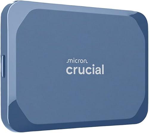 Crucial X10 2TB Portable SSD, Up to 2,100MB/s, USB 3.2 USB-C, External Solid State Drive, Compatible with Windows, Mac & Android, Durable Storage for Games, Photos & Files, Blue - CT2000X10SSD9-02