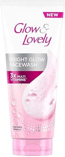Glow andLovely's Bright Glow Face Wash, Facial Cleanser, 150g