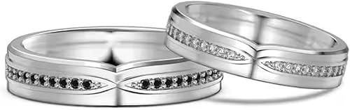 10K 14K 18K Gold Custom Couples Wedding Band for Him and Her 2PCS/3PCS Moissanite Wedding Promise Band Ring Set for Couples Size 3-16