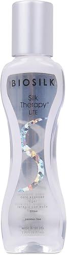BioSilk Silk Therapy Lite, Ultra-Light Leave-In Hair Treatment for Fine & Thin Hair, Smooths, Conditions & Adds Shine, Sulfate-Free, Paraben-Free, Cruelty-Free, 2.26 Oz