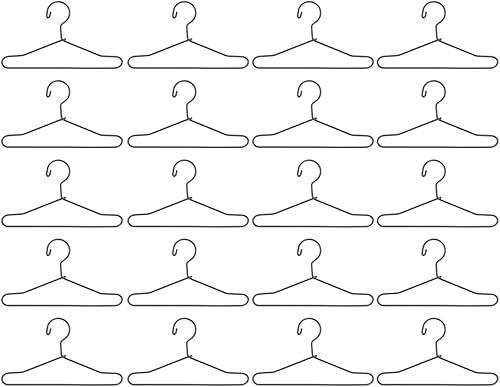 Angoily Doll Clothes Hangers, 20 Pcs Mini Metal Doll Hanger 2.55 Inch Tiny Coat Rack Organizer for 11.5 12 18 Inch Dollhouse Wardrobe Accessories Clothes Storage Display