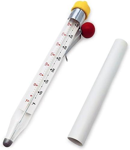 Candy Fry Thermometer with Pot Clip 8"" Read Food Thermometer for Grilling