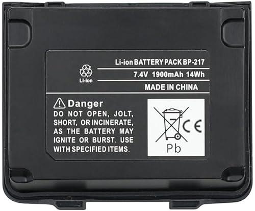 7.4V 1900mAh BP-217 BP-217Li Replacement Battery for Icom IC-80AD IC-91A IC-91AD IC-E80D IC-E90 IC-E91 IC-T90 IC-T90A IC-T90E IC-T91 ID-91 Radio Li-ion Battery