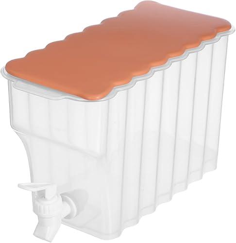 GLEAVI Household Beverage Dispenser Large Capacity Water Jug with Leakproof Faucet for Parties and Home Use 1 Gallon Foldable Cold Water Bottle for Indoor Outdoor Drink Serving — 5% off