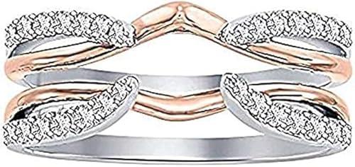 1.00ct Round Cut White Diamond Solitaire Engagement Ring, 14k Rose and White Gold over Guard Wrap Enhancer