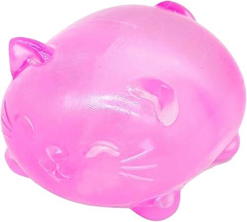 Cool Cat Squeeze Squishy, Cute Cat Stress Fuzz Ball, Slow Rise Sensory Fidget Balls,Sensory Stress Ball Relief (#13)