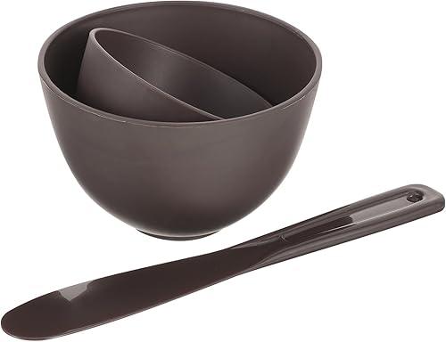 VALICLUD Silicone DIY Mask Mixing Bowl Set with Stirring Stick, Large and Medium Wax Melting Bowls for Facial Care, Reusable Skin Care Accessories