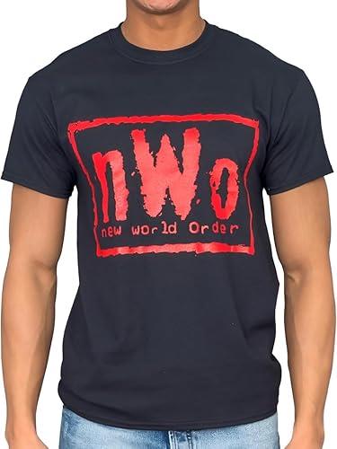 Costume Agent Adult Unisex NWO New World Order Logo Pro Wrestling Black T-Shirt (Small - XXXL)