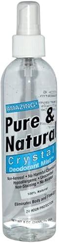 Thai Deodorant Stone Pure & Natural Crystal Pump, Deodorant Mist - 8 Oz