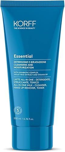 Korff Essential All in One Milk 200ml | Cleanser, Make Up Remover, Toner