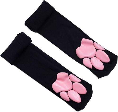 Cute Paw Thigh High Stockings Lolitas Over Knee Kitten Cosplay Costume Gifts Paw Pad Socks Thigh High