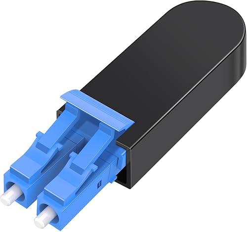 Fiber Optic Loopback Cable,LC/UPC Singlemode Duplex -9/125μm Fiber Loopback Testers Connectors Adapter for High-Speed Network Link Testing