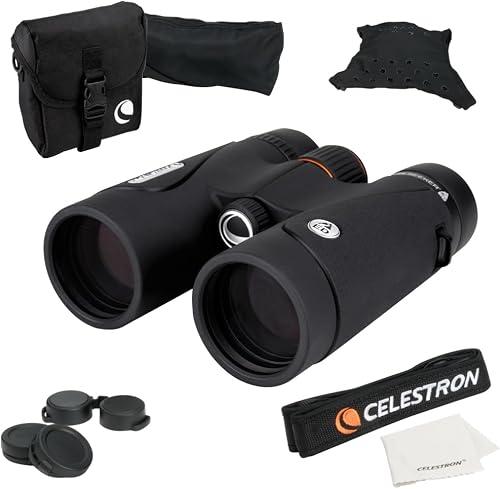 Celestron – TrailSeeker ED 8x42 Binoculars – Compact ED Binocular for Birdwatching and Outdoor Activities – Binocular with ED Objective Lenses – Fully Broadband Multi-Coated Optics – BaK4 Roof Prism.