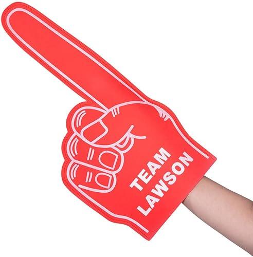 BYFDIY Custom Foam Finger 18inch Personalized #1 Text Giant Foam Fingers Hand Sports Bachelor & Bachelorette Parties Gifts 6 Colors