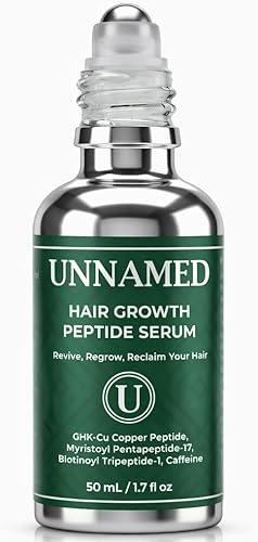 UNNAMED Multi-Peptide Hair Growth Serum for Thicker Fuller Hair – Lightweight Daily Scalp Treatment with Peptides – Non-Greasy, Fragrance Free, Made in USA - Roller Top
