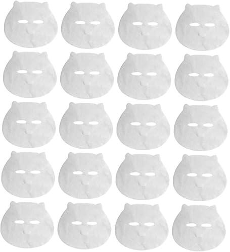 TEHAUX 100pcs Facial Mask Sheets 17.5x15.5cm Disposable Hydrating Skin Care Sheet Masks for Sensitive Skin Beauty Care
