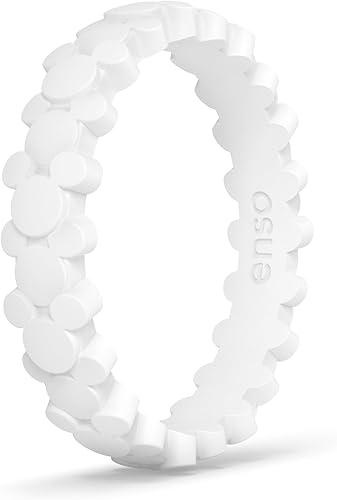 Enso Rings Disney Collection Silicone Ring for Hands – Stackable Classic Wedding Bands – Mickey Mouse & Minnie Mouse Stackable Ring Collection