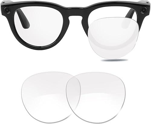 100% Precise-Fit Replacement Sunglass Lenses for Ray-Ban Meta RW4006, RW4008, RW4009, RW4012, RW4010, UV-Blocking