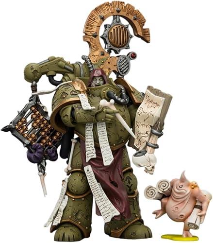 JOYTOY Warhammer 40K Death Guard Tallyman with Plasma Pistol, 1:18 Action Figure Mecha Joy Toy Collection Model Gift, Height 4.84 inch