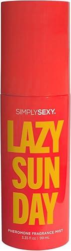 SIMPLY SEXY Affirmations Lazy Sunday Pheromone Body Mist for Women - Citrus Floral Woody Scent with Notes of Citrus Accord, Orange Blossoms and Luscious William Pear - 3.35 fl oz