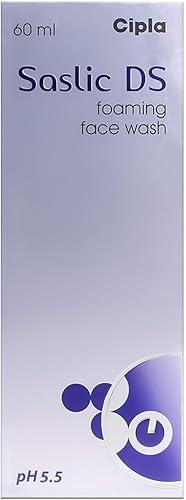 Cipla Saslic DS- Best Foaming Face Wash - for Oily, Acne & Pimple Prone Skin (Ph-5.5)