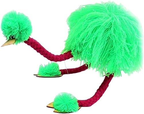 VICASKY Plush Ostrich Marionette Puppet with Pull Strings, Marionettes Bird Pull String Puppet Interactive Educational Toys for Interactive Plaything Role Play Theater Party