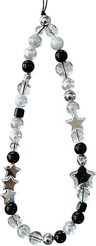 Beaded Camera Wrist Strap Cute Digital Camera Charm Lanyard Phone Charms Strap Beaded Camera Chain for Phone Bag Keychain