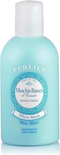 Perlier White Musk Bath Cream - Natural & Calming Aromatherapy Bubble Bath For Women And Men - Rich Foaming Formula Provides Deep Moisturization And Hydration For All Skin Types (16.9 Fluid Oz.)