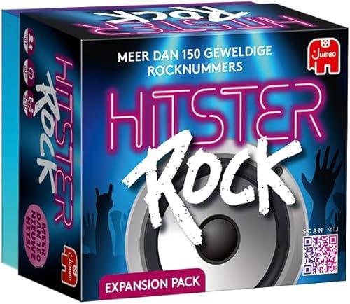 Hitster Rock expansion, Expansion set, Music game, Action game, Adult board game, Music game, Card game from 16 years, 2-10 players, Party Game, Dutch